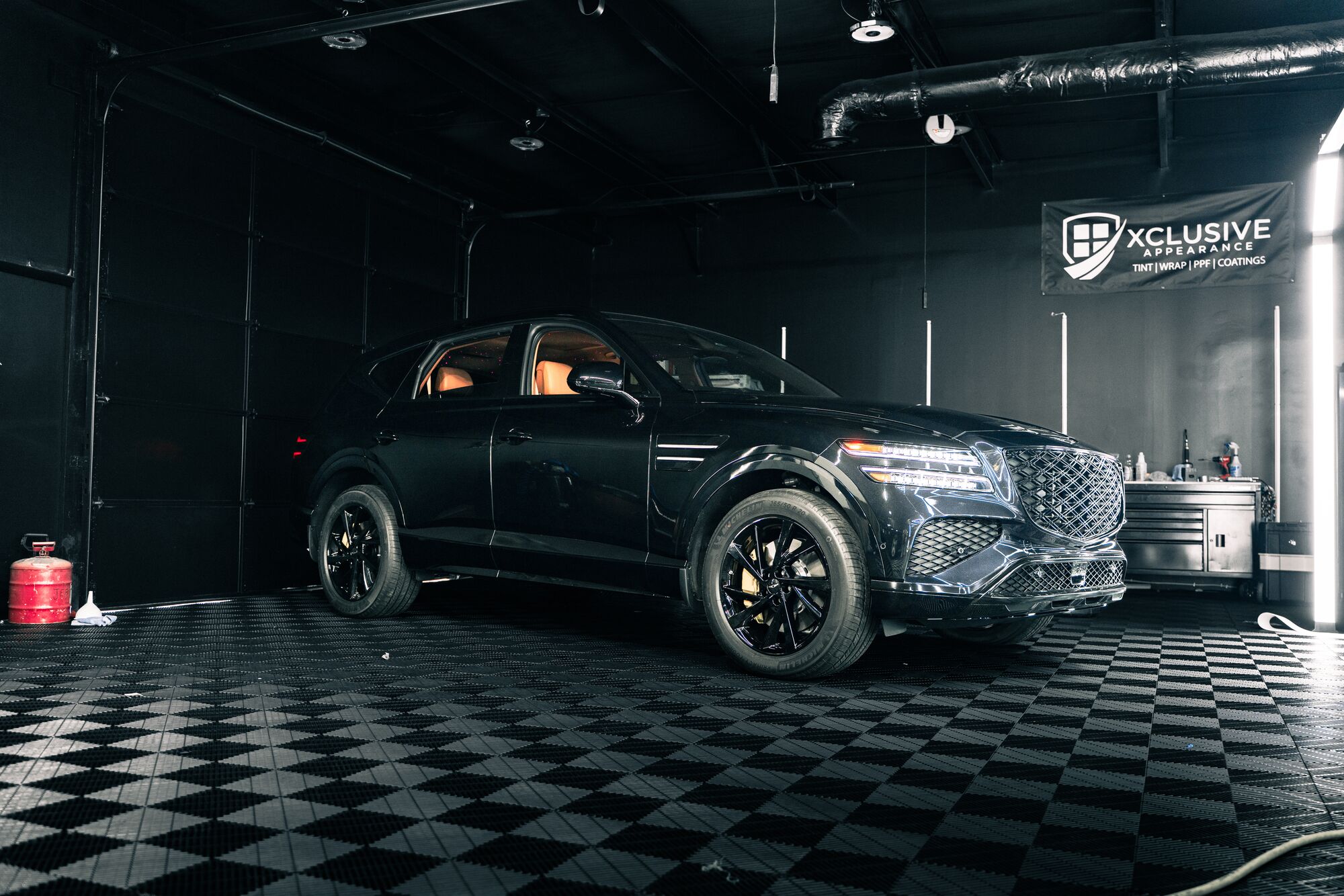 Black Genesis GV80 in the Xclusive Appearance studio